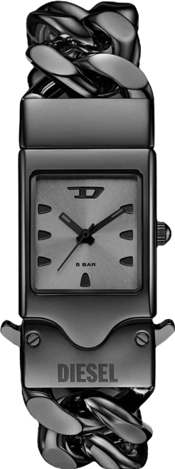 Men's Closer Quartz Three-Hand Gunmetal Stainless Steel Watch, 22mm