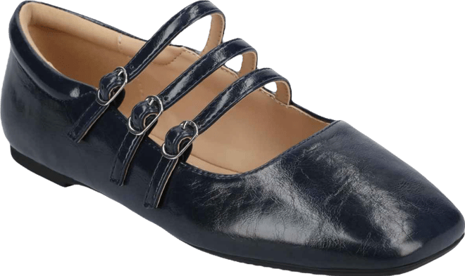 Women's Darlin Multi Strap Mary Jane Square Toe Flats
