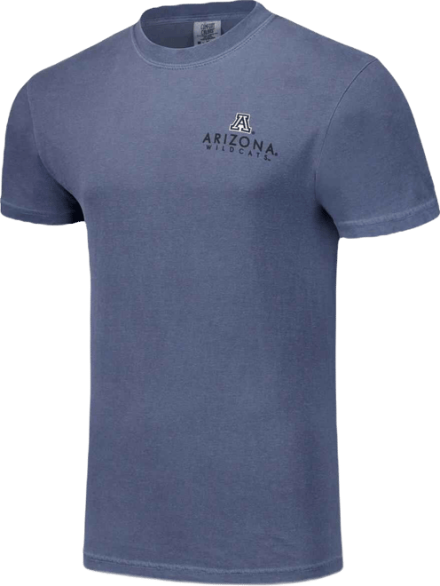 Men's and Women's Navy Arizona Wildcats Scenic Comfort Colors T-Shirt