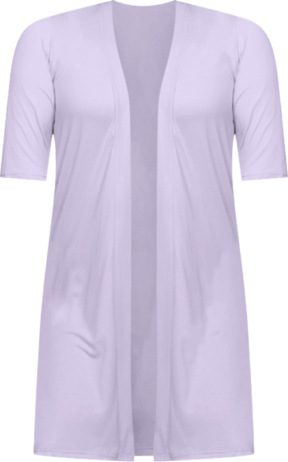 Plus Size Knee Length Duster Cardigan Sweater