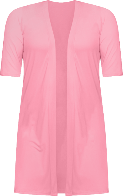 Plus Size Knee Length Duster Cardigan Sweater