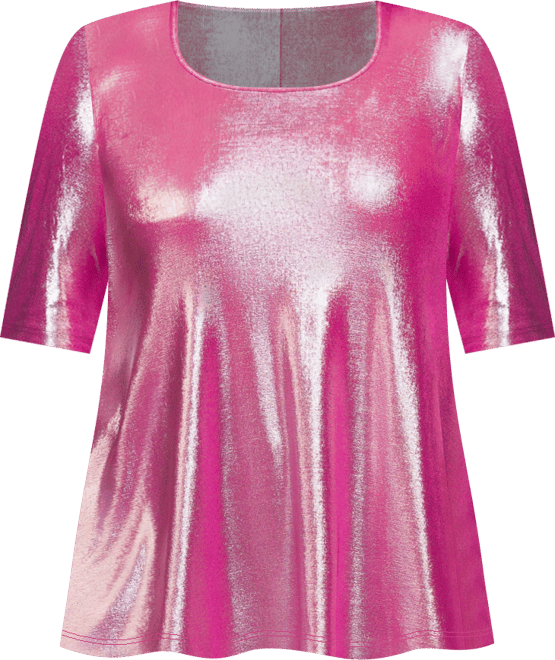 Plus Size Scoop Neck Flared Tunic Top