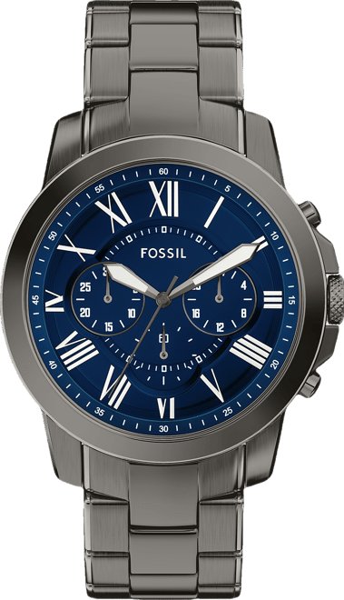 Men's Grant Chronograph Gunmetal Stainless Steel Watch, 44mm