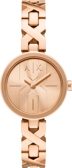 Women's Quartz Two-Hand Rose Gold Stainless Steel Watch, 32mm