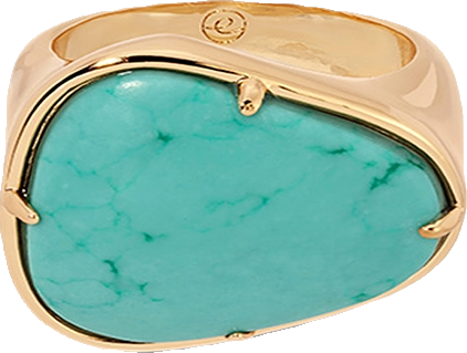 18K Gold Plated Turquoise Solstice Ring