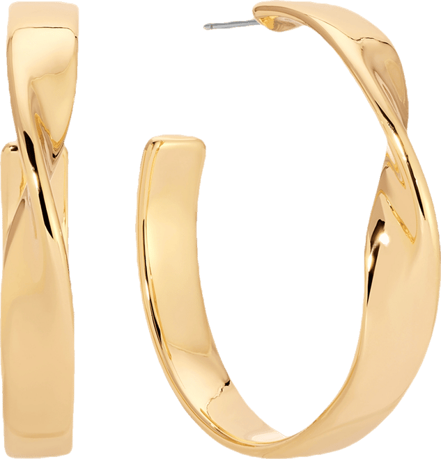 Heirloom Twist Medium Hoops Earrings