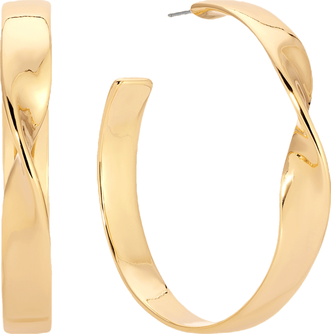 Heirloom Twist Medium Hoops Earrings