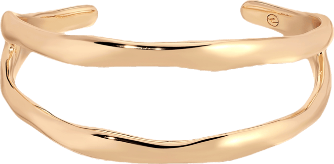 Double Thin Metal Open Cuff