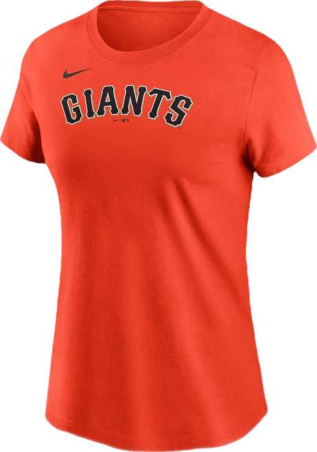 Women's Rafael Devers Orange San Francisco Giants Name Number T-Shirt