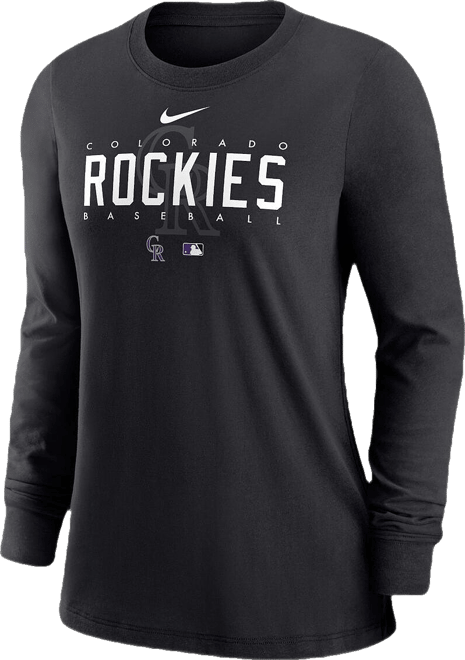 Women's Black Colorado Rockies Authentic Collection Legend Performance Long Sleeve T-Shirt