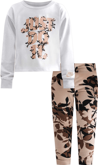 Nike Toddler Printed Club Long Sleeve T-Shirt and Leggings Set