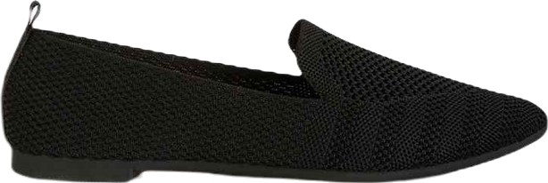 Akili Knit Textile Solid Flats Women