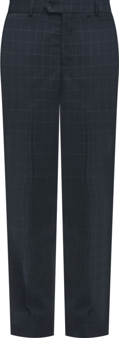 Men's Classic-Fit Windowpane Suit Pants