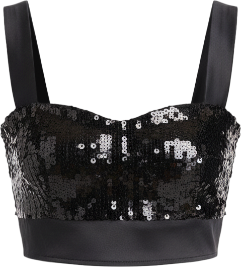 Women's Zoey Sequin Crop Top