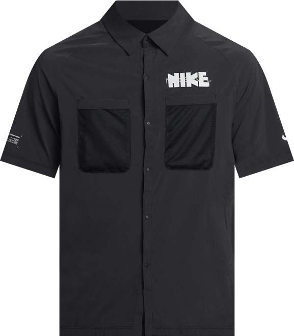 Nike Men's Dri-FIT UV Button-Up Short-Sleeve Running Top