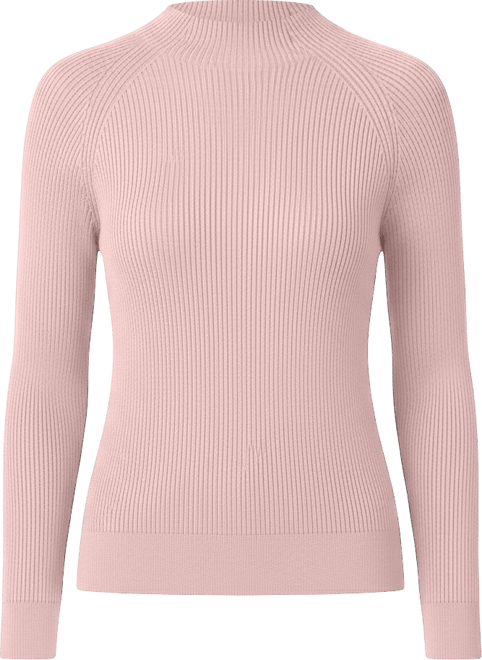 Women's Mock-Neck Rib-Knit Sweater