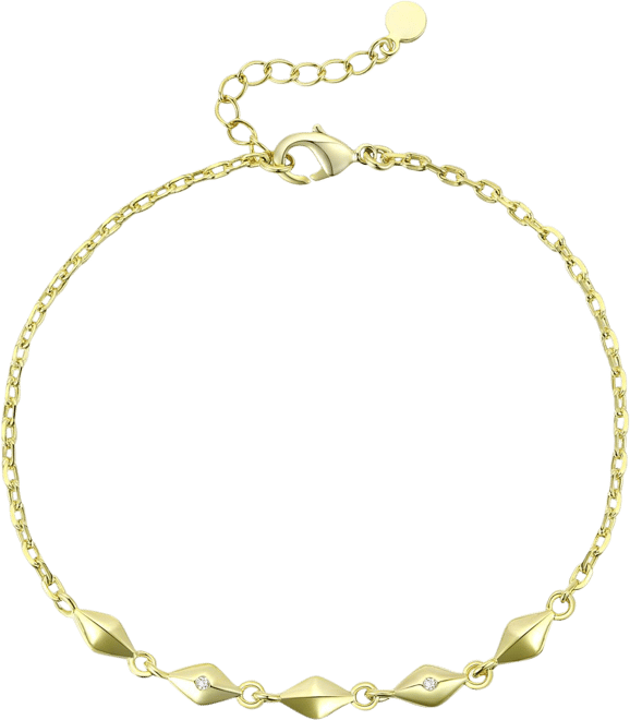14K Gold Plated Adjustable Bracelet for Teens