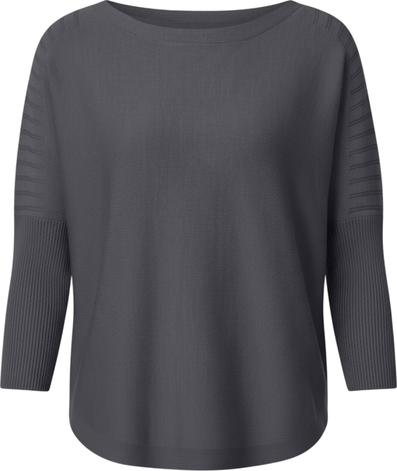 Women's Boatneck Button-Back Dolman-Sleeve Sweater