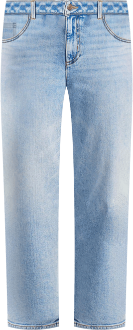 Women's Soft Denim Mid Rise Relaxed Straight Crop Jeans