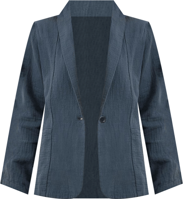 Women's Organic Cotton Coastal Double Gauze Lined Easy Jacket