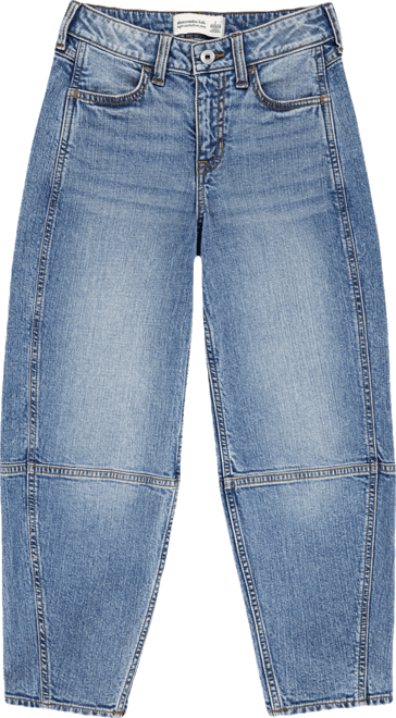 Girls High Rise Balloon Jeans