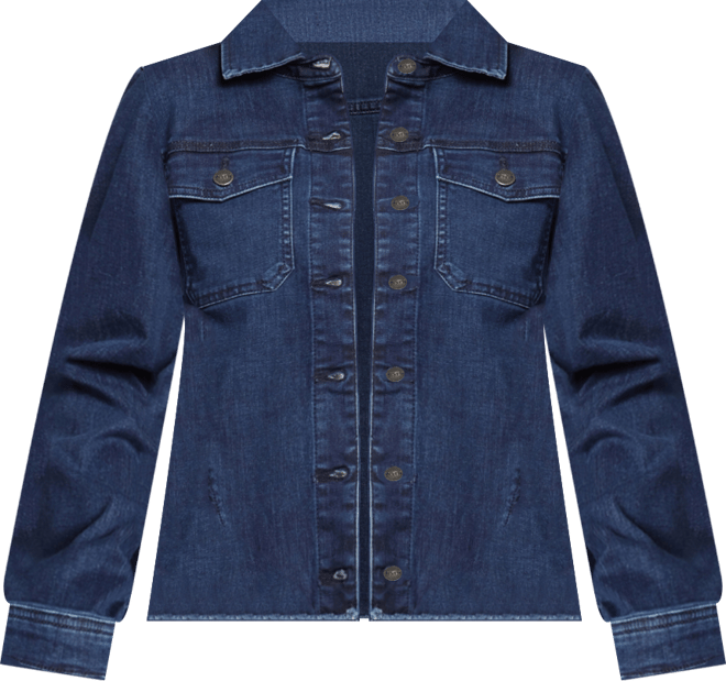 Women's Frayed Hem Denim Jacket