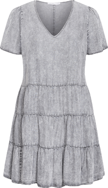 Plus Size Denim Tier Dress