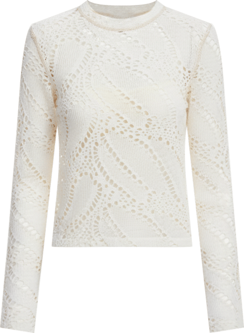 Women's Long sleeve crochet T-shirt