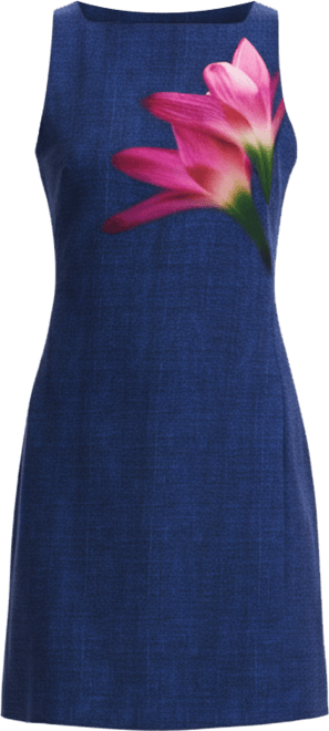 Women's Denim-effect mini dress