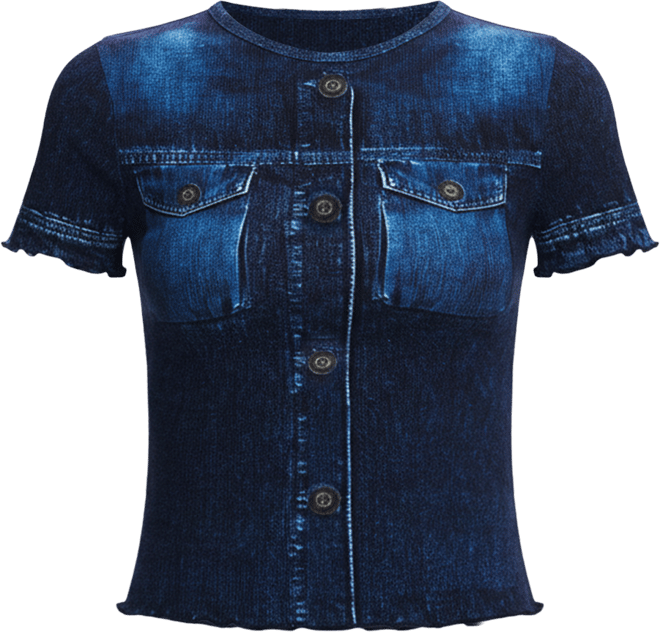 Women's Denim effect T-shirt