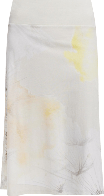 Women's Midi skirt with elastic waistband