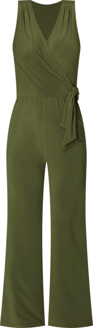 Women's Jersey Wrap Tie Jumpsuit