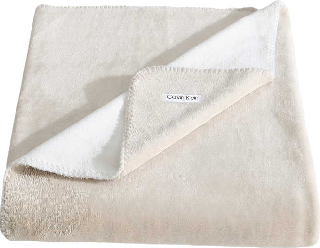 Modern Solid Reversible Throw, 70" X 50"