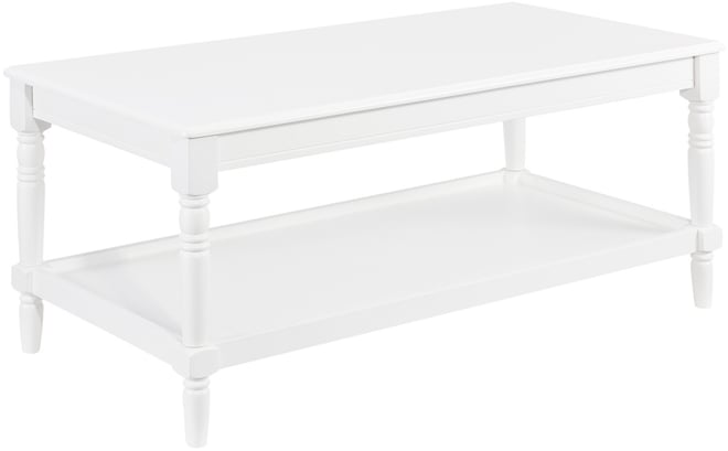 20" Wood French Country Manor No Tools Coffee Table