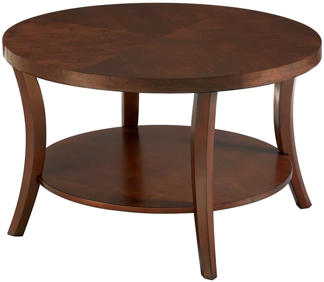 30" Wood Charleston Round Coffee Table