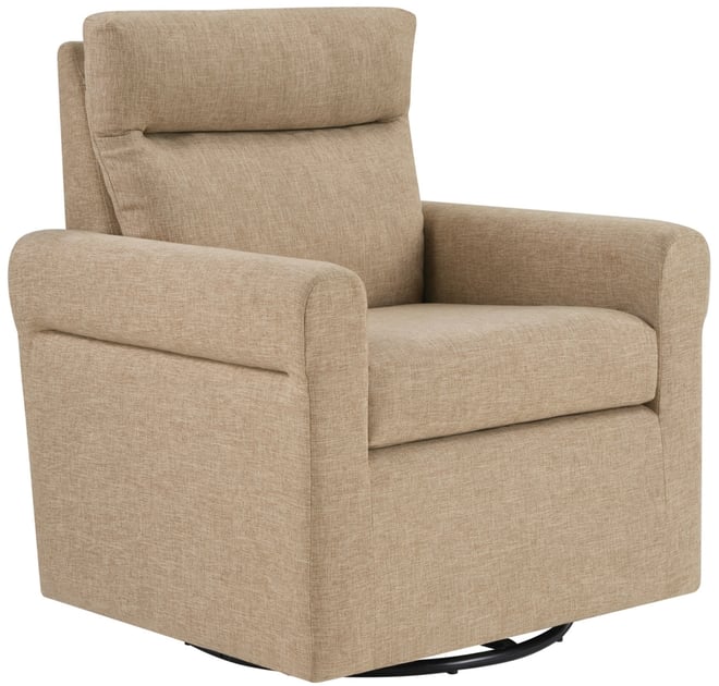 29.75" Boucle Take a Seat Olivia Swivel Accent Armchair