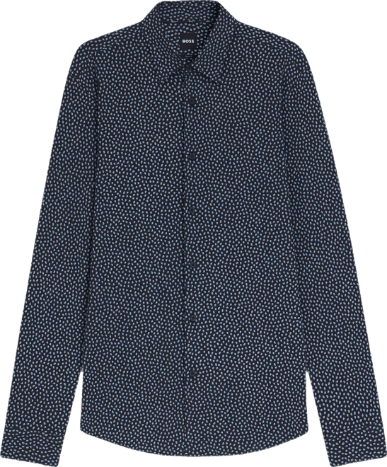 Boss by  Men's Slim-Fit Cotton Blend Shirt