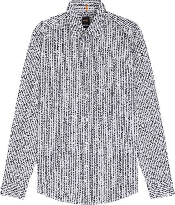 Boss by  Men's Cotton Poplin Regular-Fit Shirt