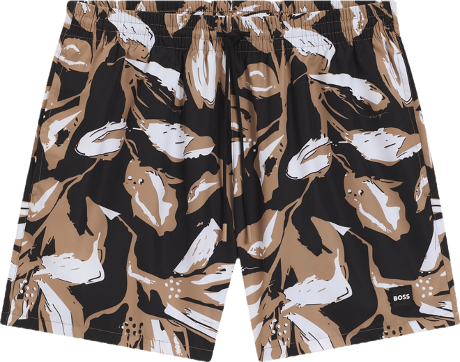 Boss by  Men's Fully Lined Printed Swimsuit