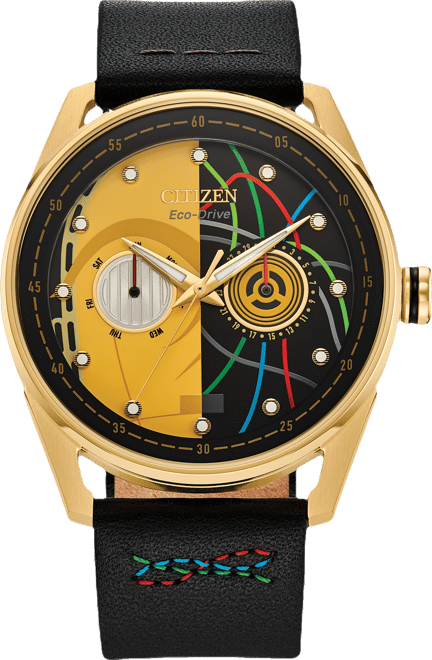 Eco-Drive Men's Star Wars C-3PO Awakens Black Leather Strap Watch 42mm