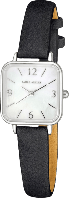 Women's Black Polyurethane Strap Watch 24mm