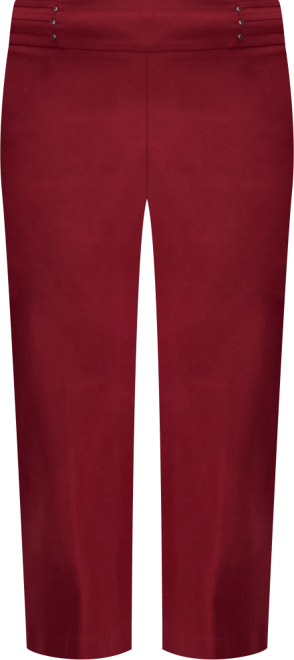 Petite Rivet-Detail Capri Pants