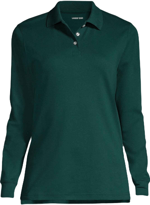Women's Tall Long Sleeve Interlock Polo Shirt