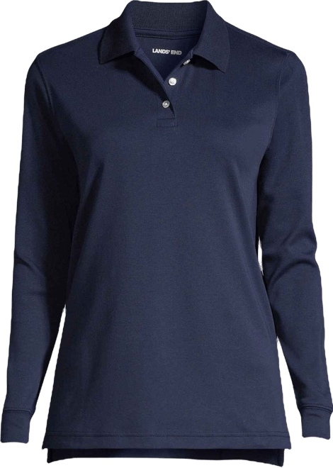 Women's Tall Long Sleeve Interlock Polo Shirt