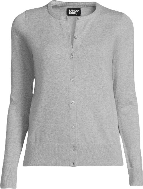 Women's Tall Fine Gauge Cotton Cardigan Sweater