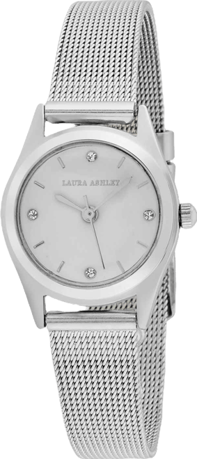 Women's Quartz Ez Reader Silver-Tone Alloy Watch 24mm