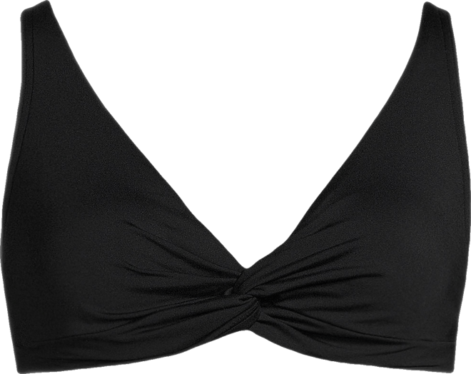 Women's D-Cup Twist Front Underwire Bikini Swimsuit Top