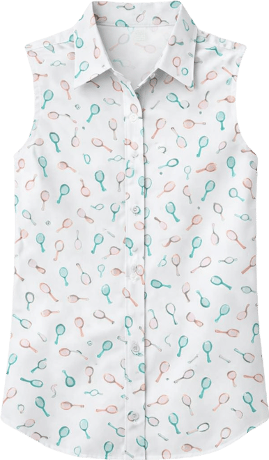 Women's No Iron Supima Cotton Sleeveless Shirt