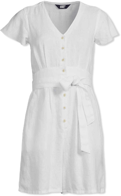 Women's Flutter Sleeve Linen Romper
