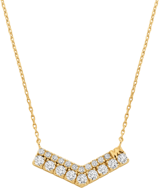 Cubic Zirconia Pave Pendant Necklace